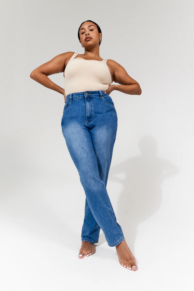 Sofia Straight Leg Mom Jeans - Image 6