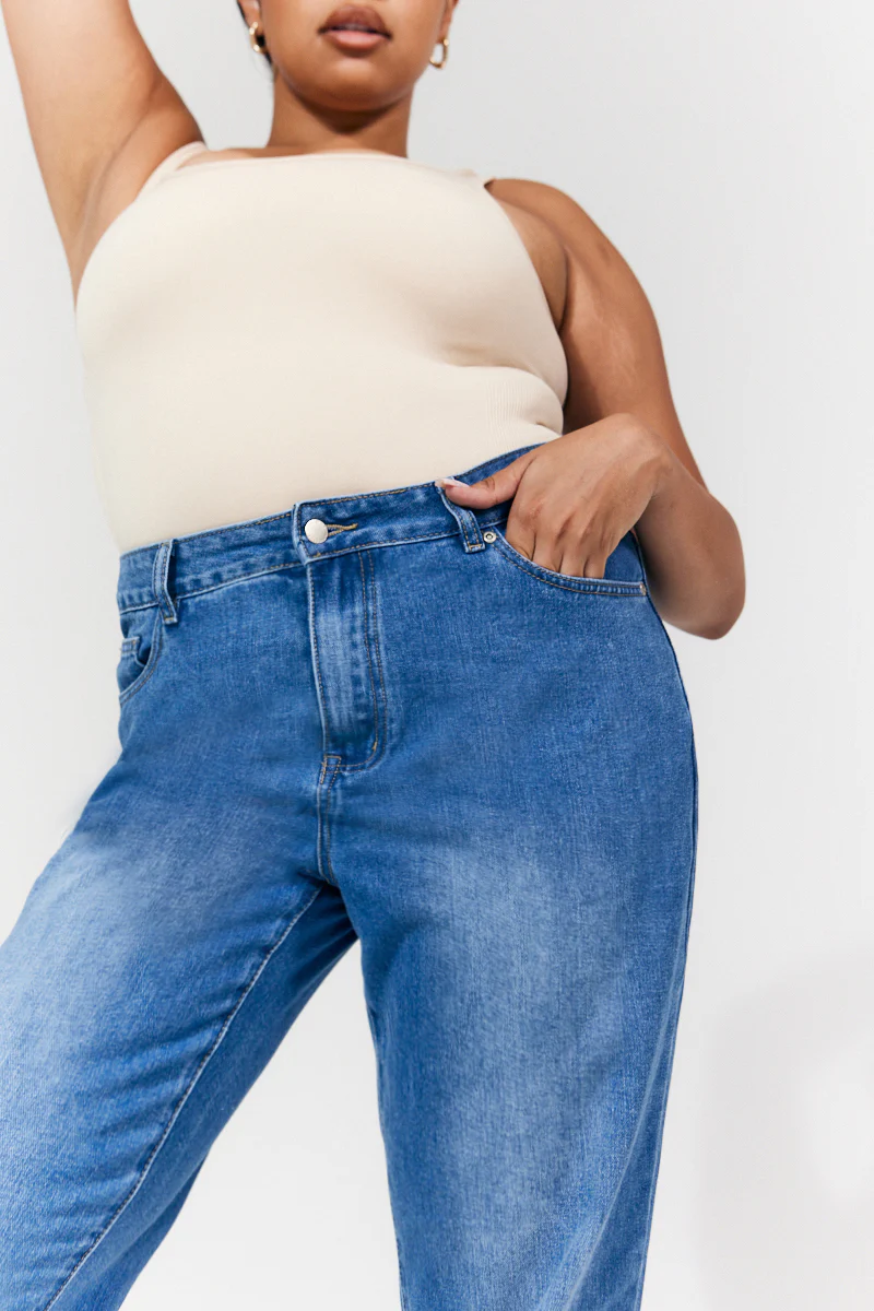 Sofia Straight Leg Mom Jeans - Image 7