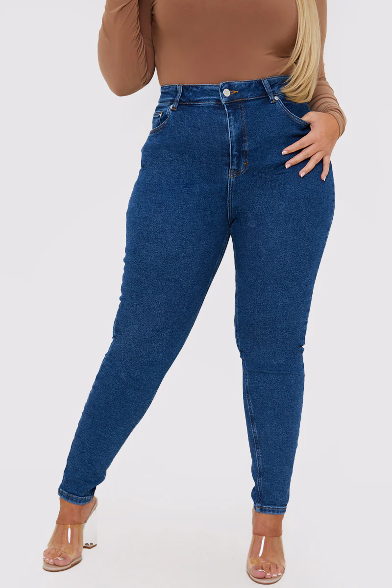 Stretch High Waisted Skinny Jeans - Image 14