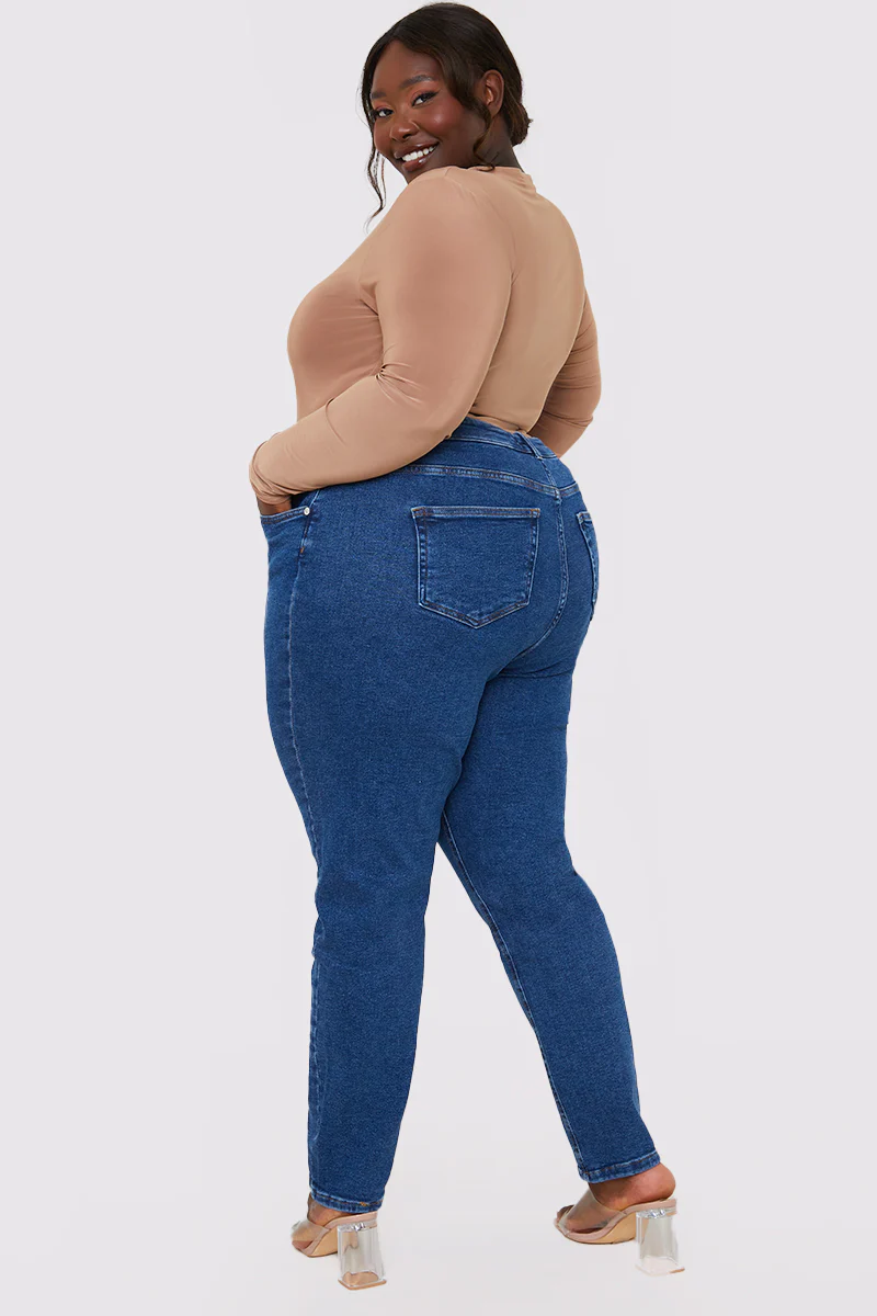 Stretch High Waisted Skinny Jeans - Image 17