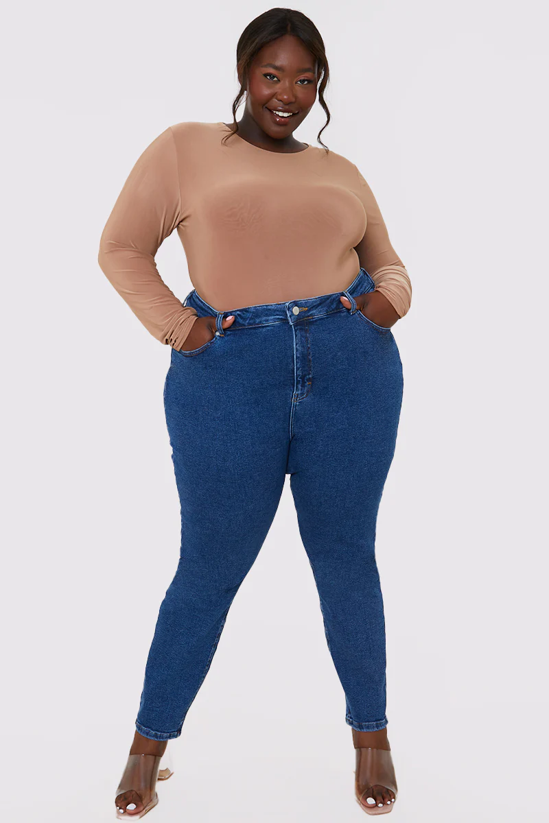 Stretch High Waisted Skinny Jeans - Image 18