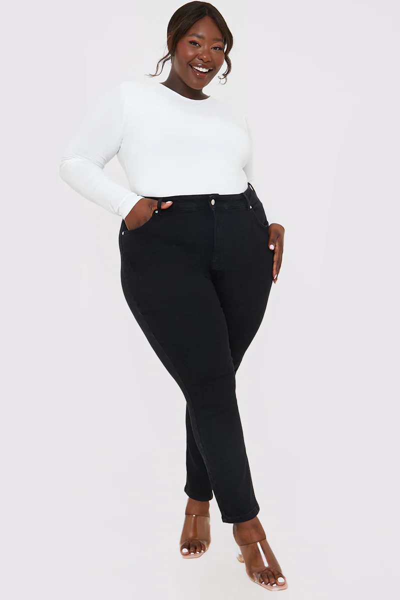 Stretch High Waisted Skinny Jeans - Image 27