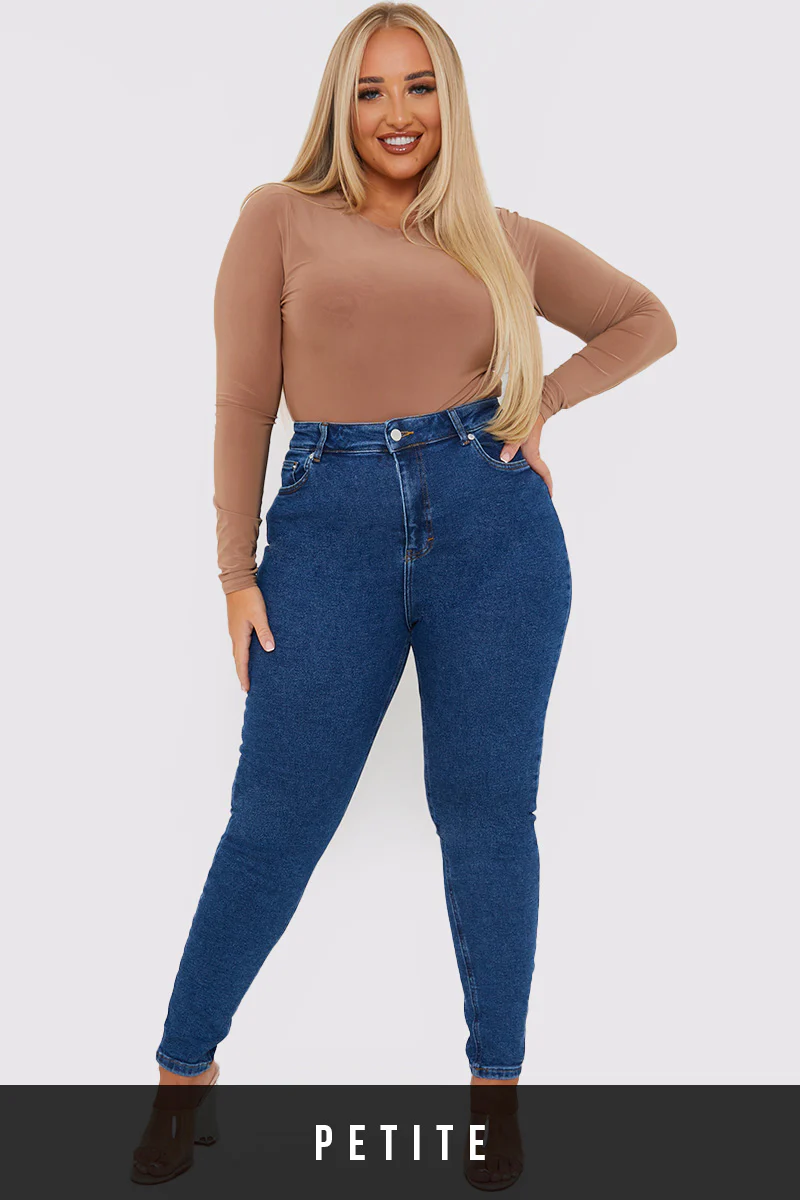 Stretch High Waisted Skinny Jeans - Image 33