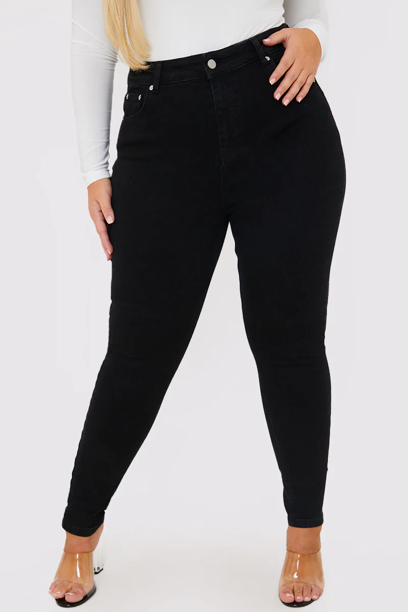Stretch High Waisted Skinny Jeans - Image 9