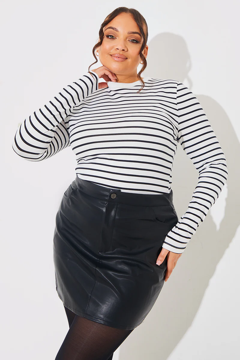 Stripe Cotton Long Sleeve T-Shirt - Image 5