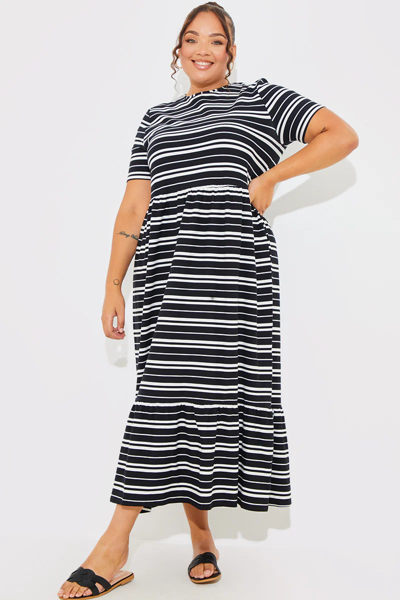 Stripe Smock Midaxi Dress - Image 4