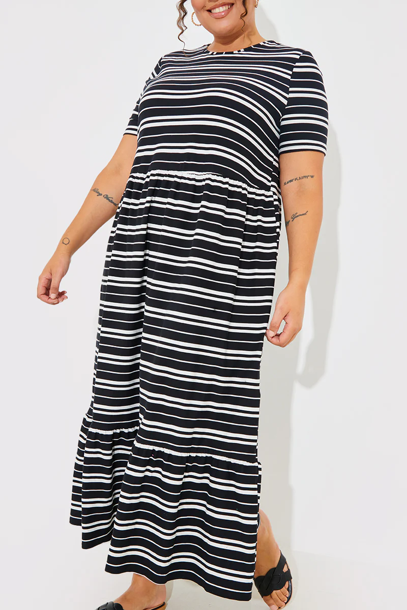 Stripe Smock Midaxi Dress - Image 5