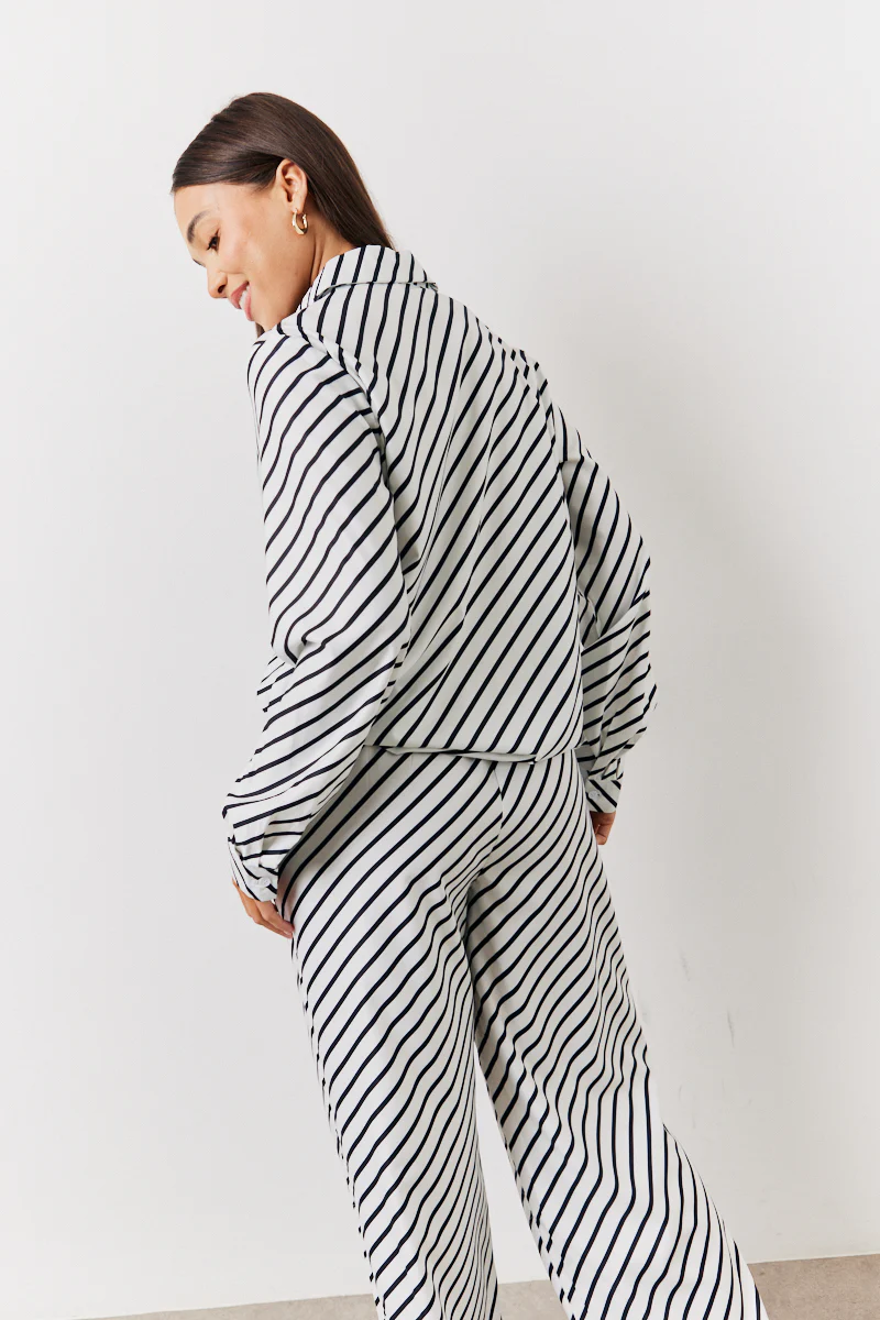 Black & White Striped Shirt - Image 2