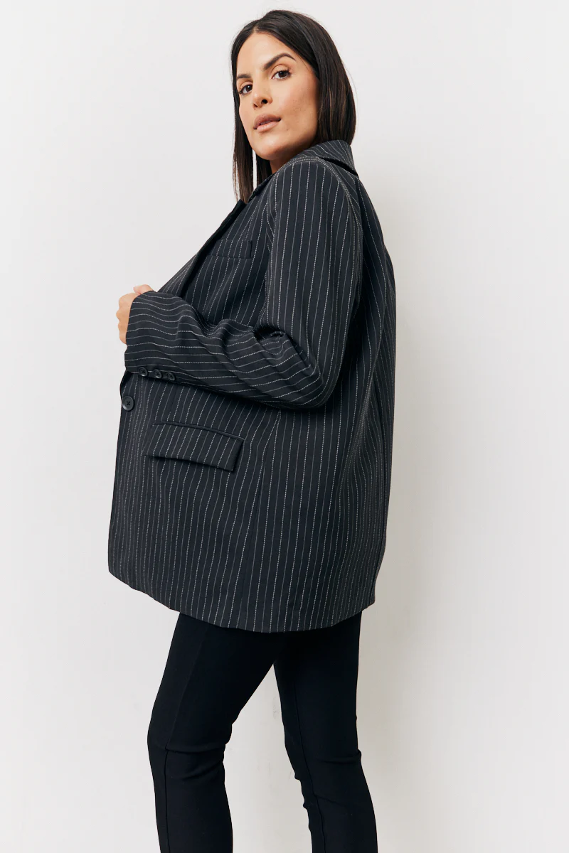 Tailored Pinstripe Co-Ord Blazer - Image 4