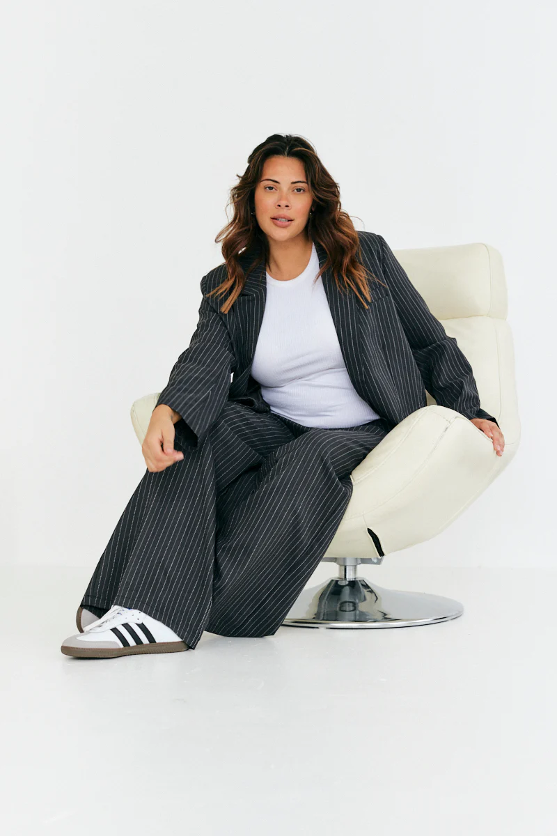 Tailored Pinstripe Co-Ord Blazer - Image 7
