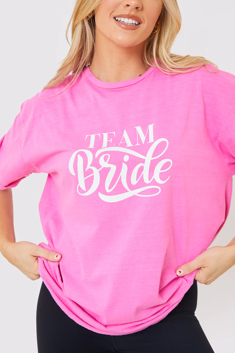 Team Bride Slogan T-Shirt - Image 3