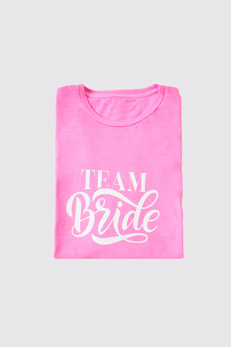 Team Bride Slogan T-Shirt - Image 5