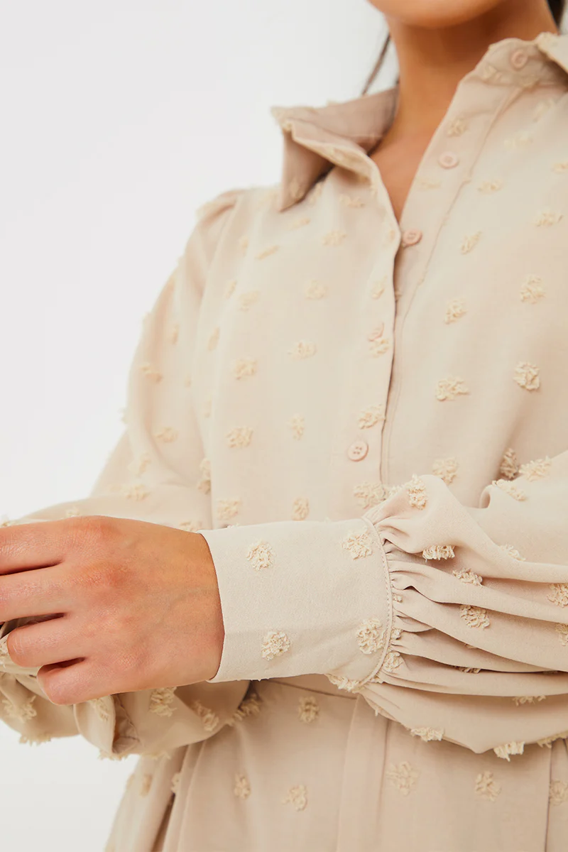 Textured Dobby Detail Co-Ord Shirt - Image 3