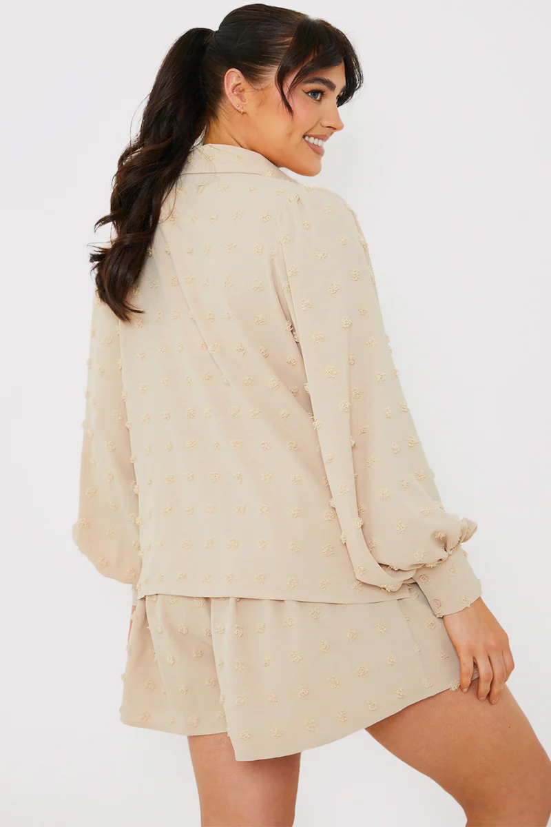 Textured Dobby Detail Co-Ord Shirt - Image 4