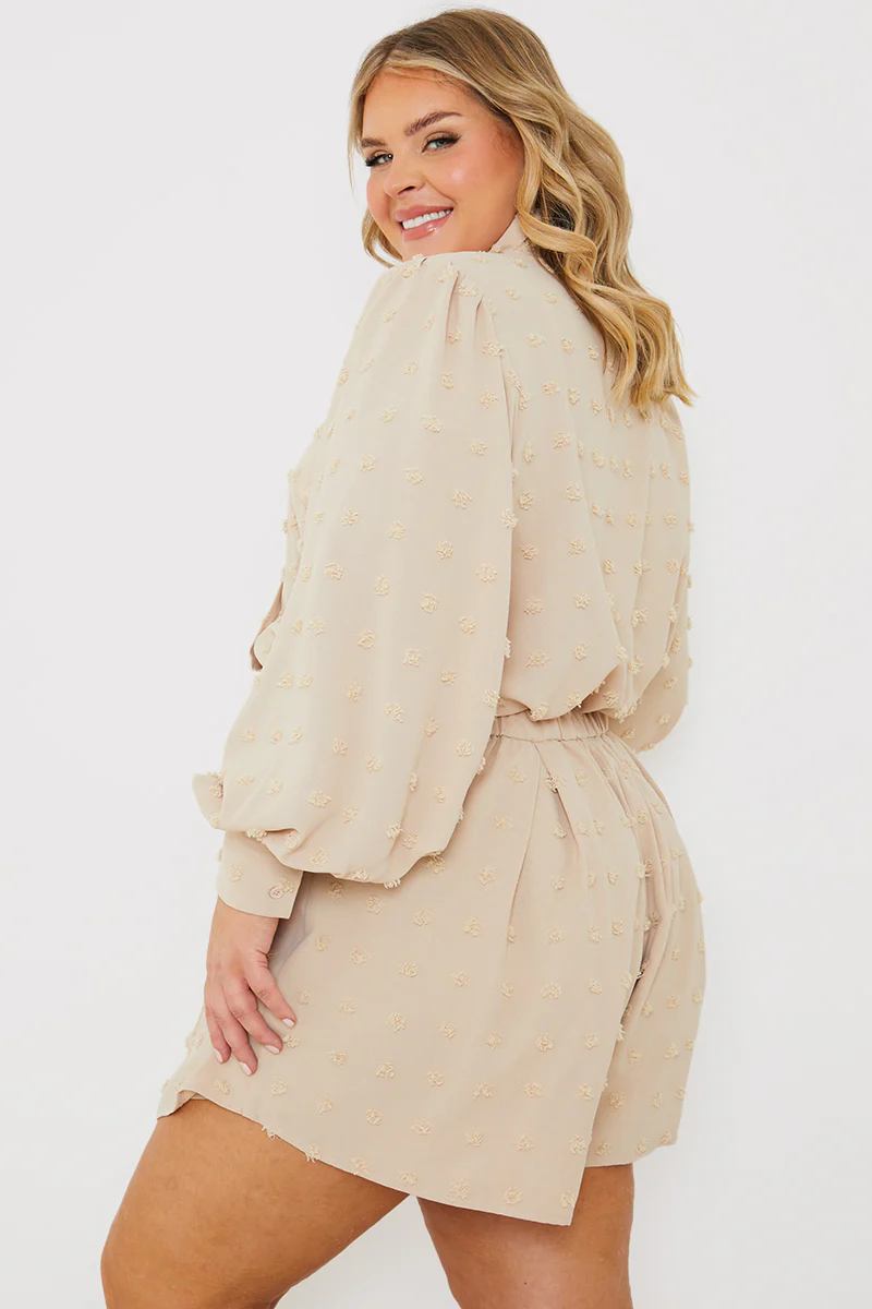Textured Dobby Detail Co-Ord Shorts - Image 8