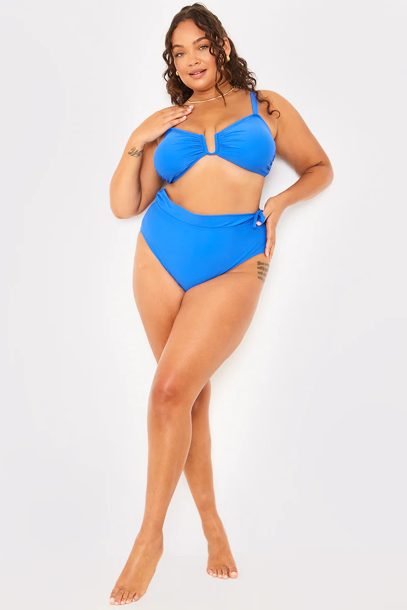 Tie Detail High Waist Bikini Bottoms - Image 6