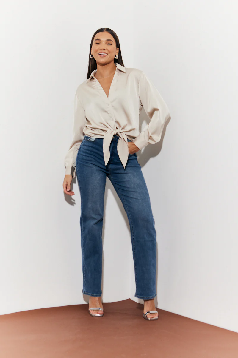 Tie Front Shirt - Image 2