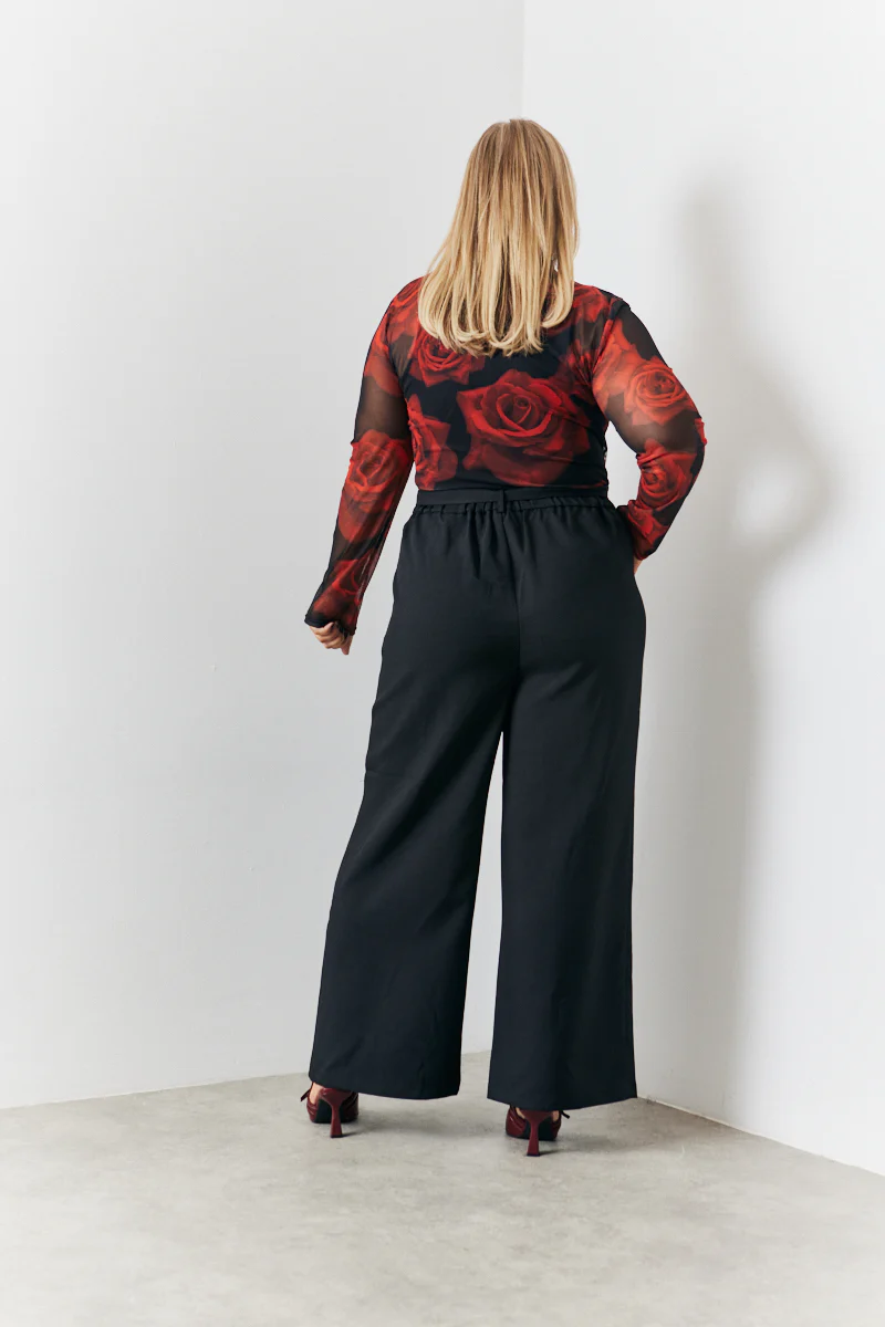 Tie Front Wide Leg Trouser - Image 2
