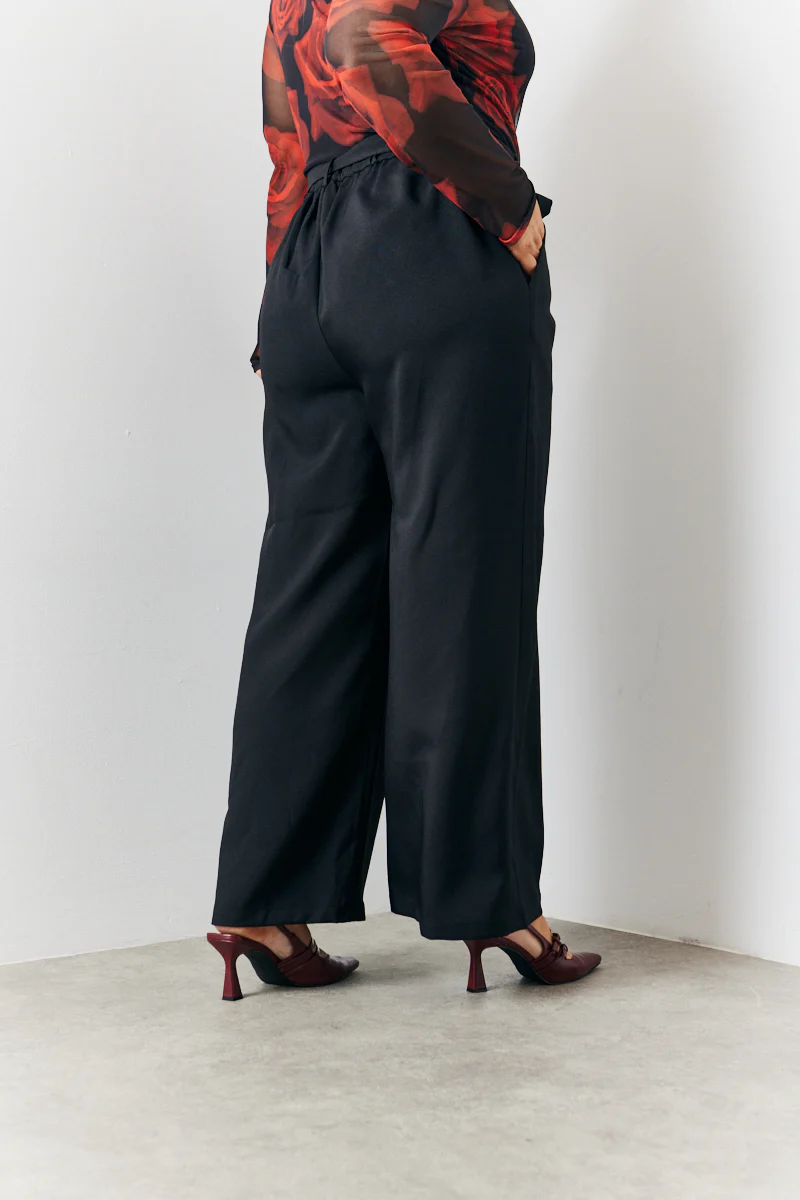 Tie Front Wide Leg Trouser - Image 4