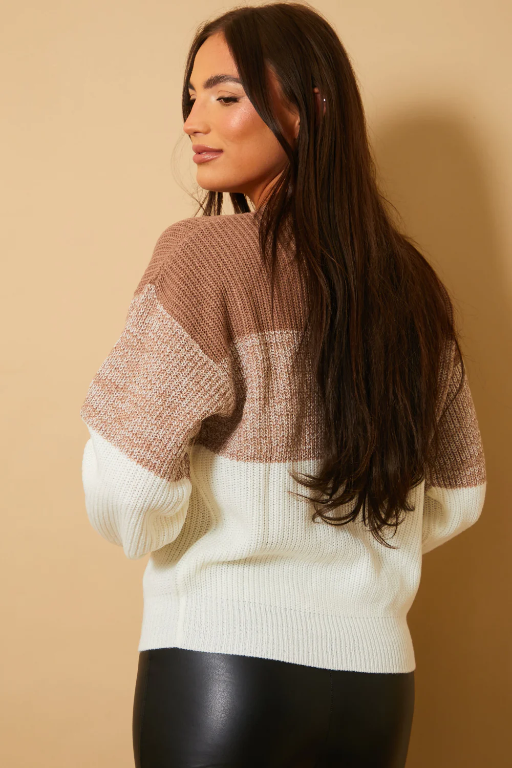 Tonal Crew Neck Knit Jumper - Image 4
