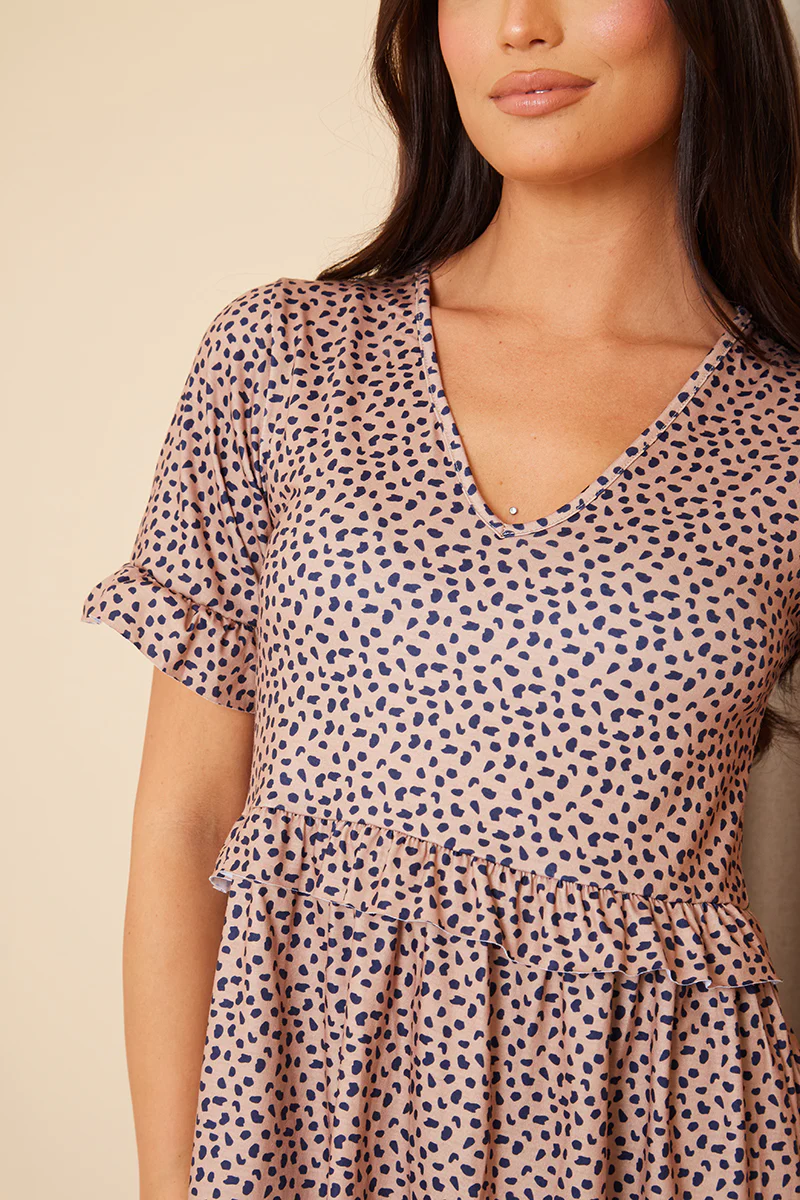 V Neck Skater Dress - Image 4