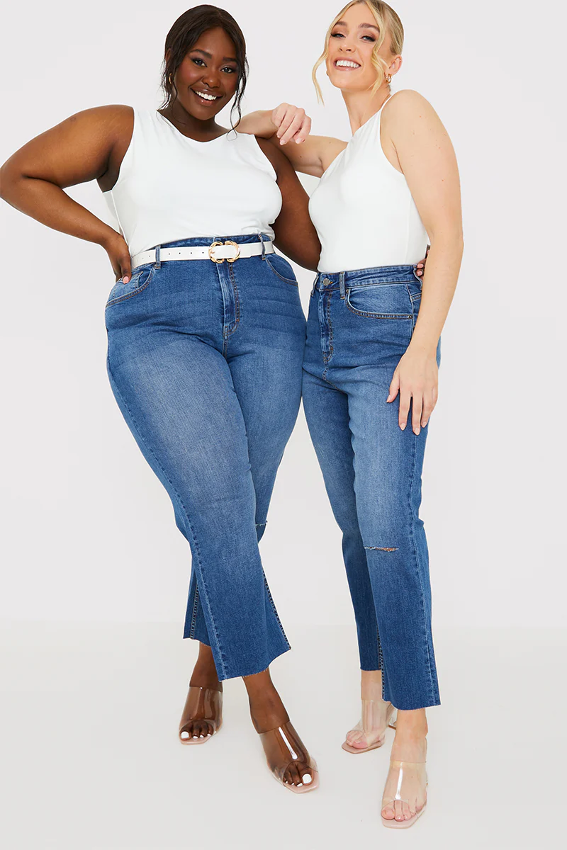 WASH STRETCH STRAIGHT JEANS