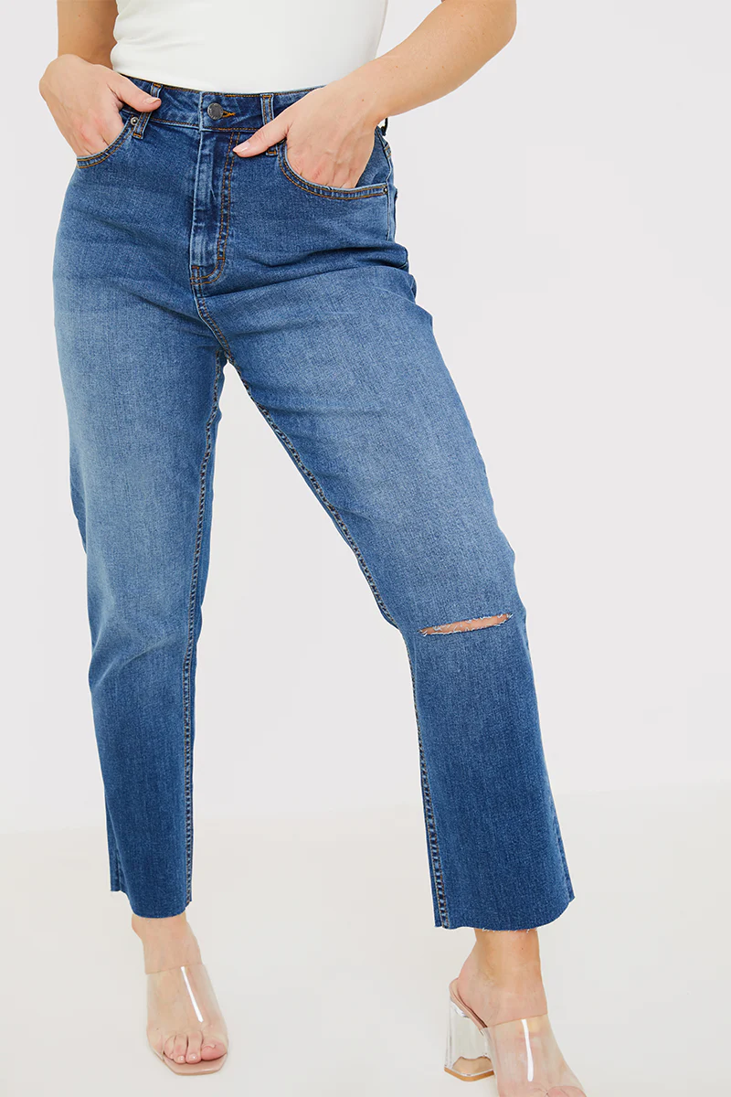 WASH STRETCH STRAIGHT JEANS - Image 3