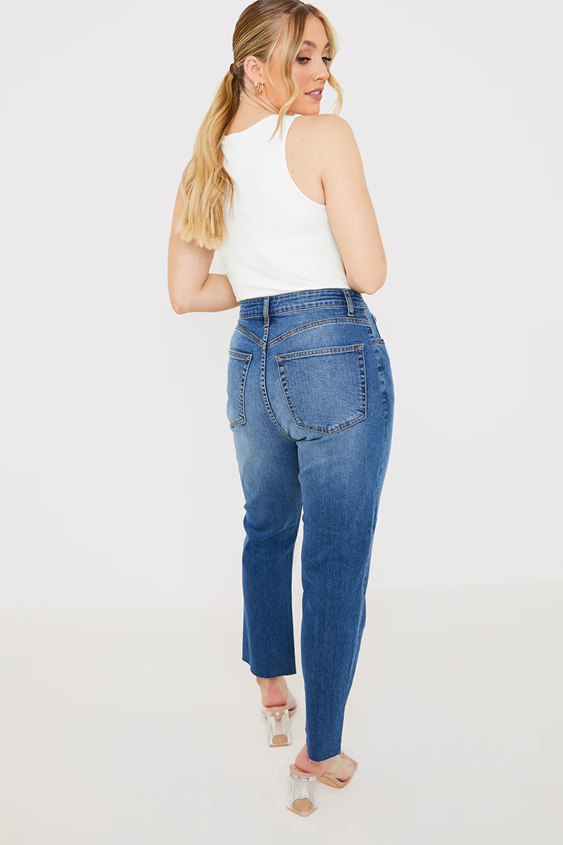 WASH STRETCH STRAIGHT JEANS - Image 4