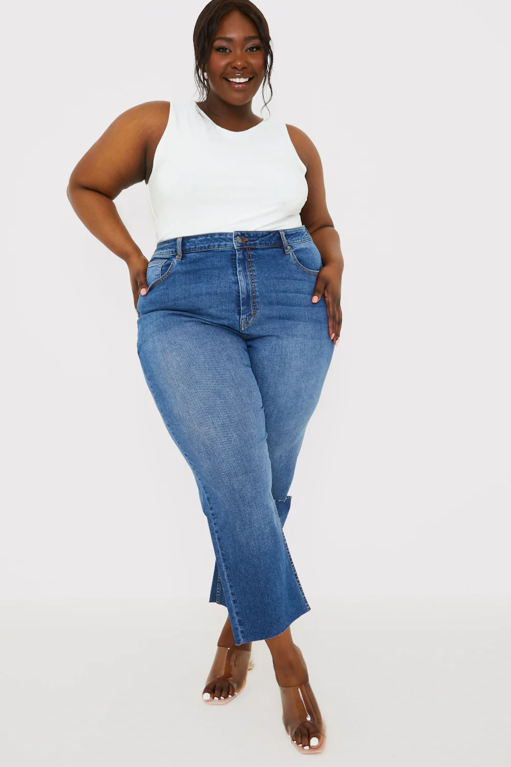 WASH STRETCH STRAIGHT JEANS - Image 7