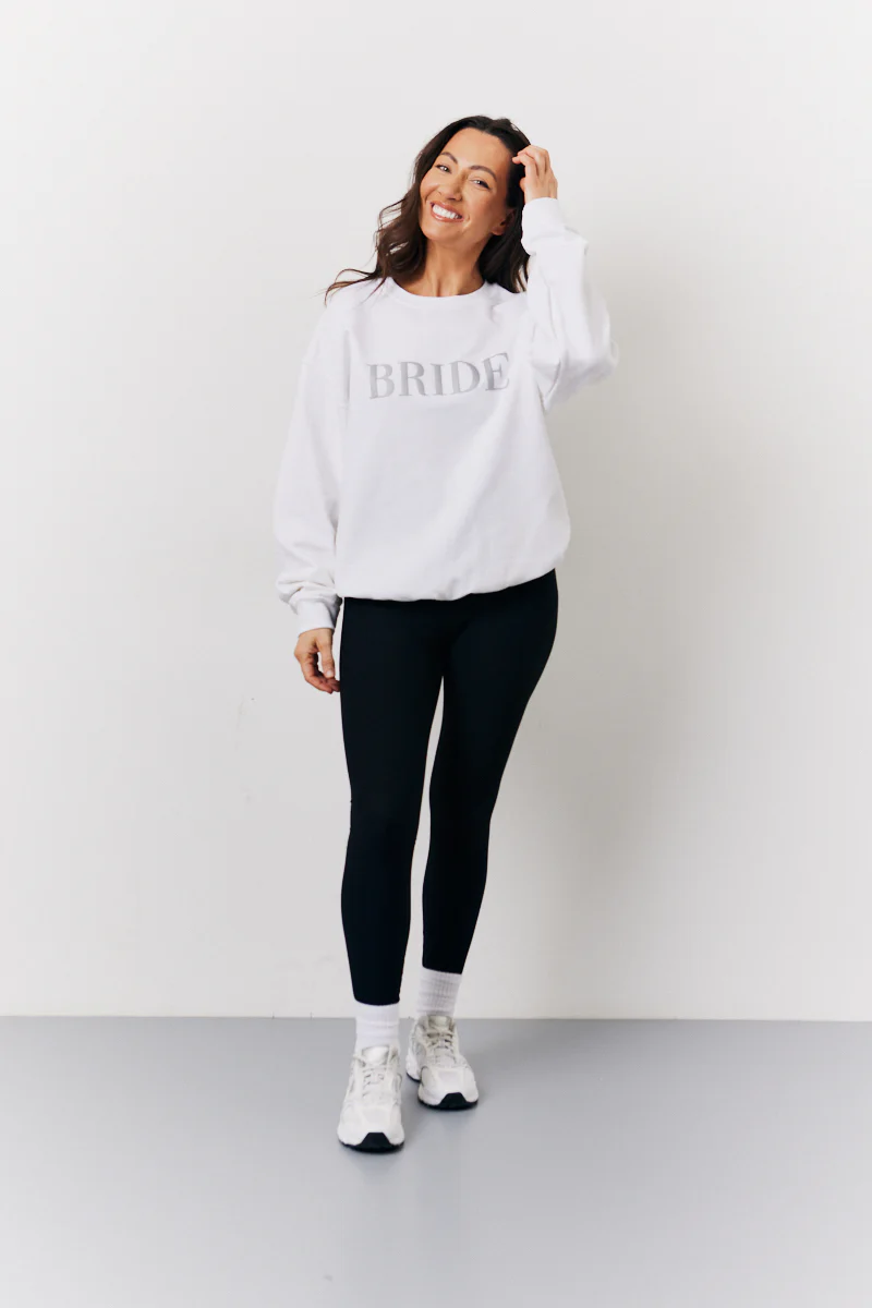 White Bride Slogan Sweatshirt - Image 2