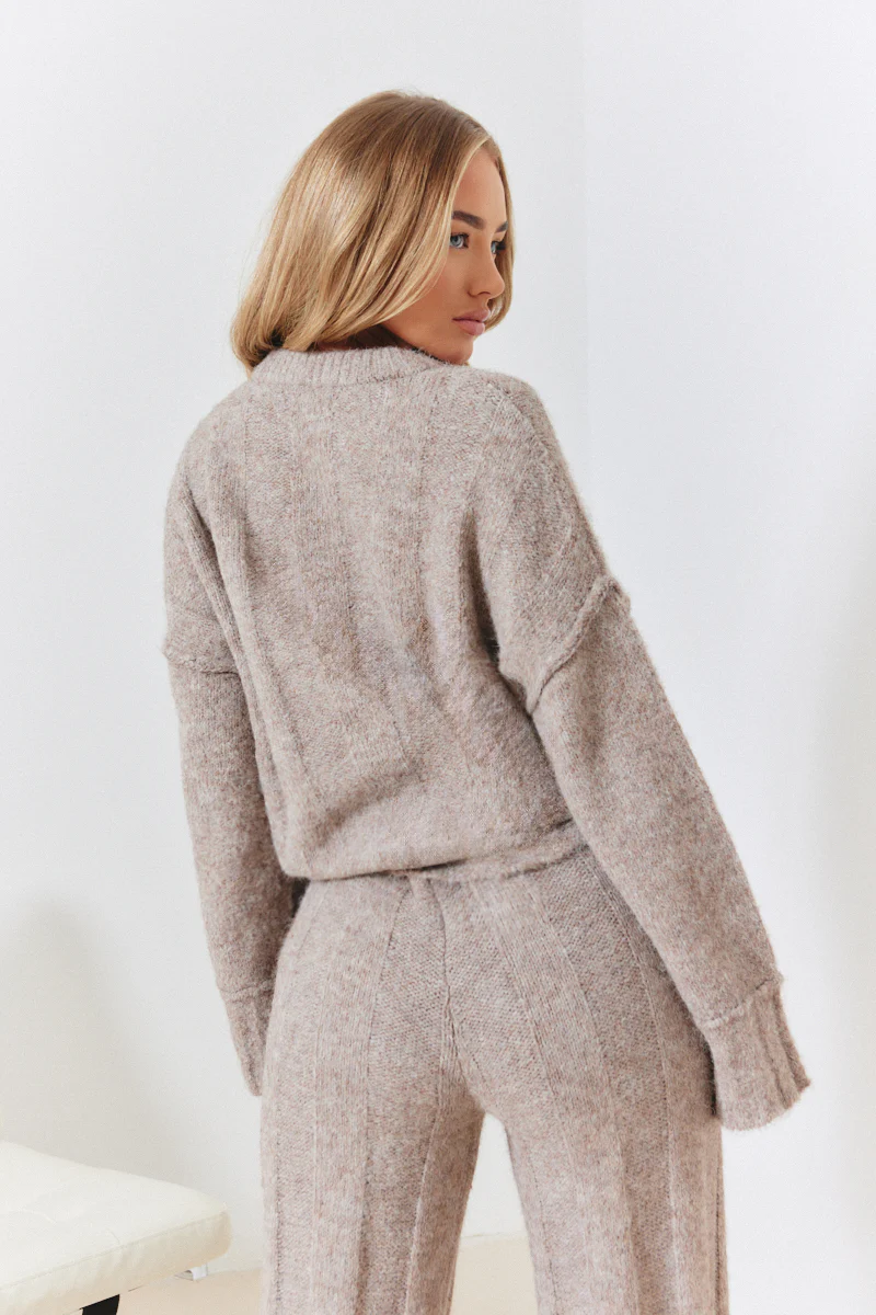 Exposed Seam Knit Co-Ord Jumper - Image 2