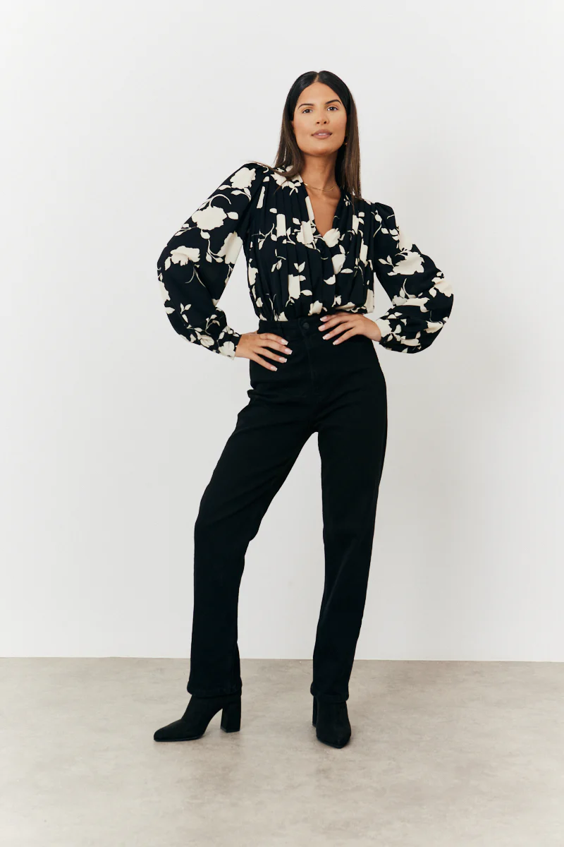 Floral Wrap Bodysuit - Image 2