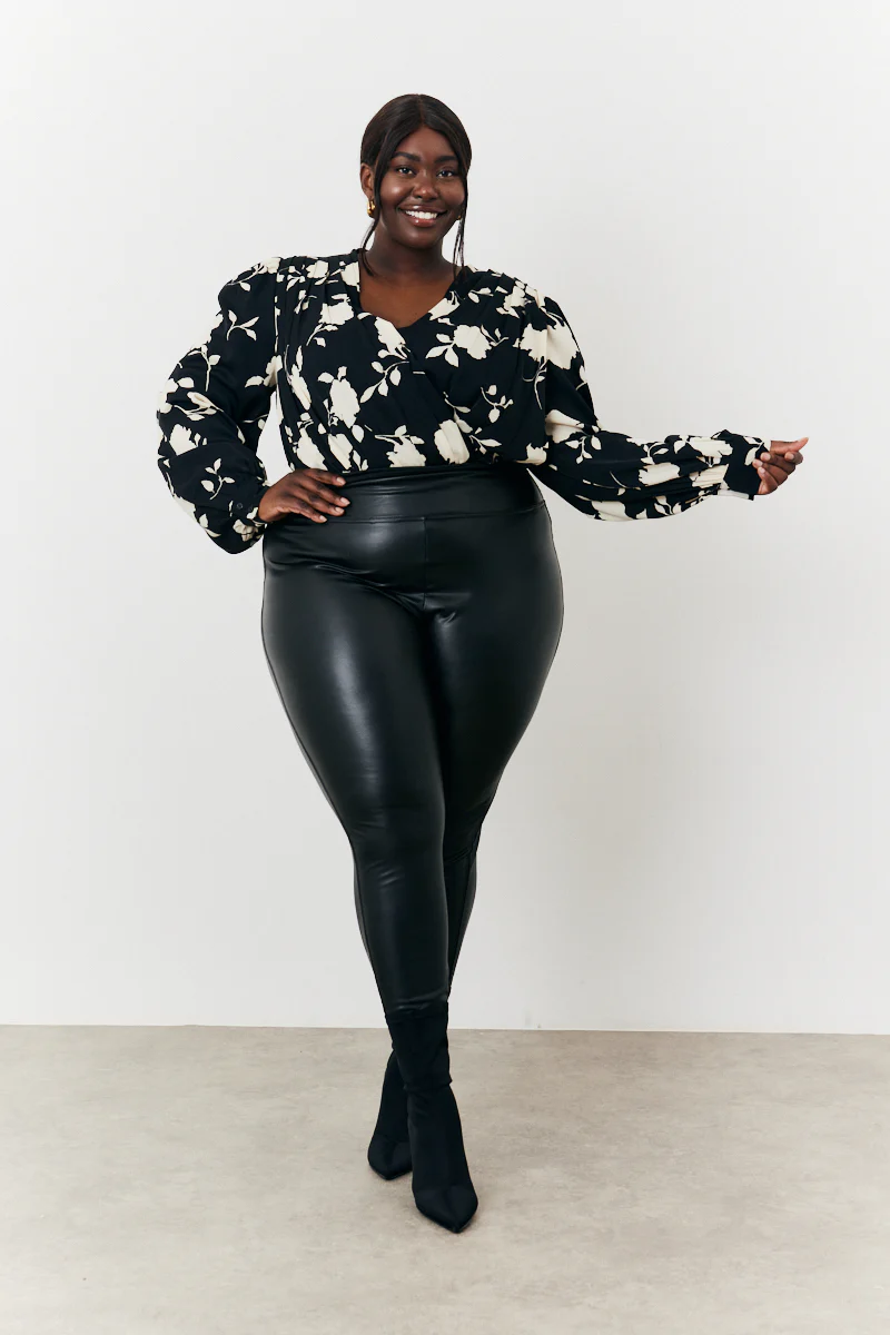 Floral Wrap Bodysuit - Image 6